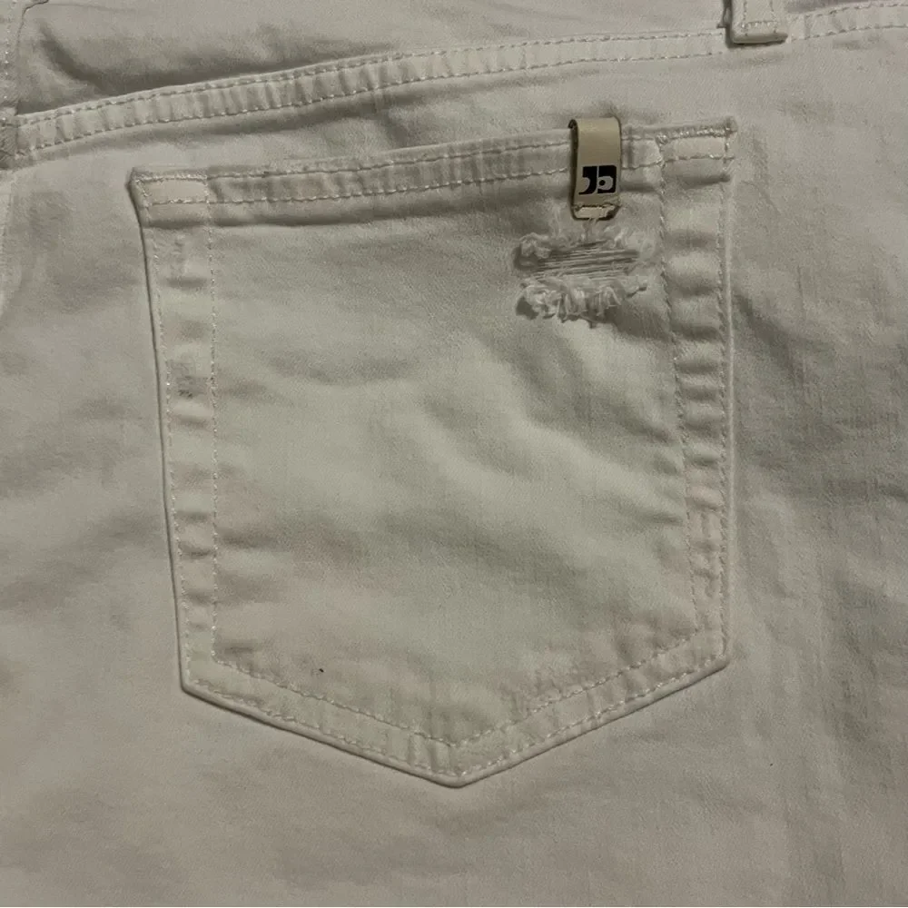 Joe's Jeans White Denim Distressed Shorts